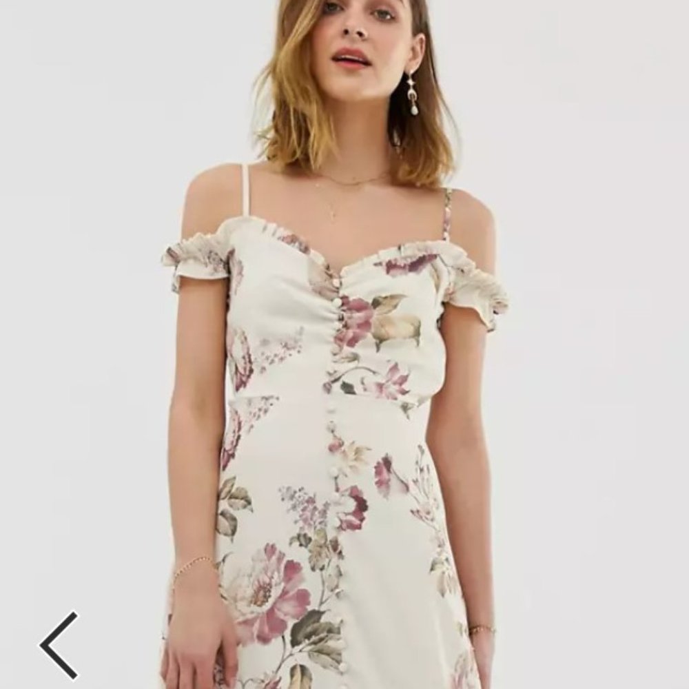 Hope & Ivy (ASOS) Cold Shoulder Dress - Sz 10